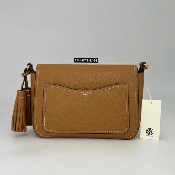 Tory Burch Thea Flap Crossbody In Tiramisu - Picture 5 of 11